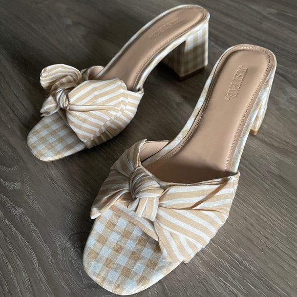 JustFab Layla Mule Heeled Sandal in Size 8.5 - Picture 8 of 8